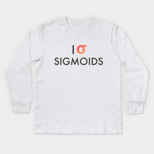 I Heart Sigmoids Kids Long Sleeve T-Shirt